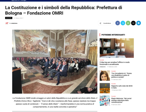 AgenPress – La Costituzione e i simboli della Repubblica: Prefettura di Bologna – Fondazione OMRI