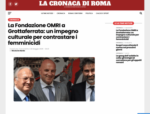 Lacronacadiroma.it – La Fondazione OMRI a Grottaferrata: un impegno culturale per contrastare i femminicidi
