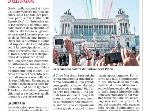 Il Messaggero – 80 anni di repubblica, festa con migliaia di studenti
