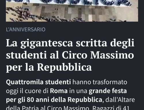 La Stampa – “80. L’Alba della Repubblica”: 4.000 studenti protagonisti al Circo Massimo